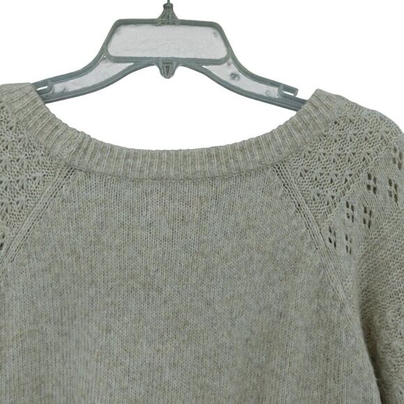 EVRI 1X Beige Knit Sweater Scoop Neck Long Sleeve - Picture 11 of 13